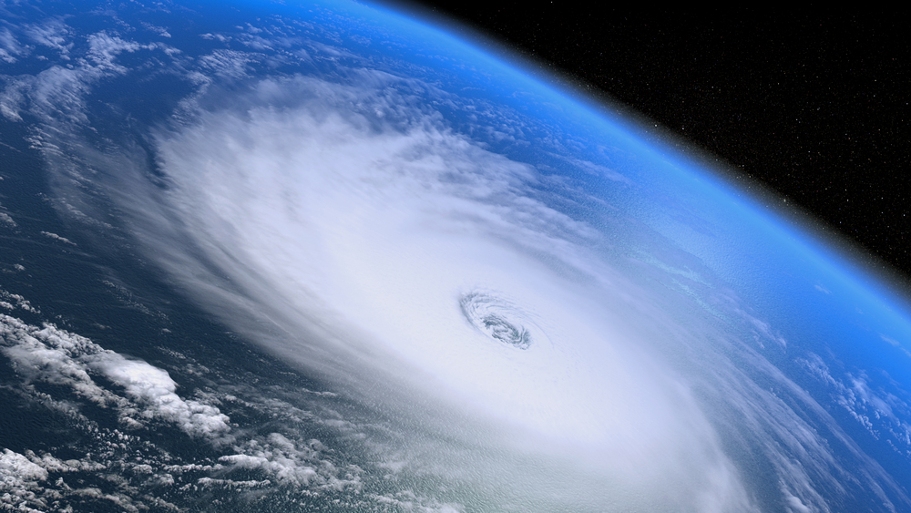 Giant,Hurricane Seen From Space